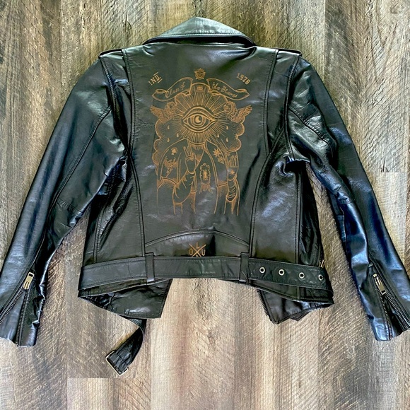 Diesel Black Gold Jackets & Blazers - DIESEL BLACK LEATHER JACKET NWOT